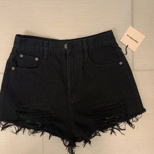 superdown black shorts